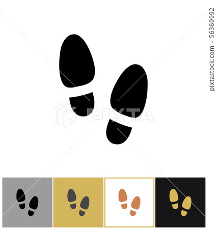 Shoe step print icon, shoes footstep sign or shoeprint symbol Shoe step print icon, shoes footstep sign or shoeprint symbol 56369992