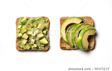 avocado sandwich on clean surface 56373237