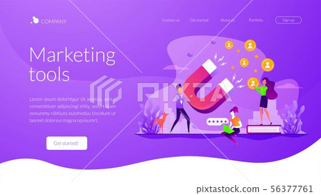 Satisfaction and loyalty landing page template 56377761