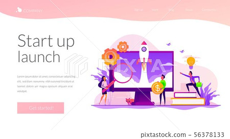 Start up landing page template 56378133