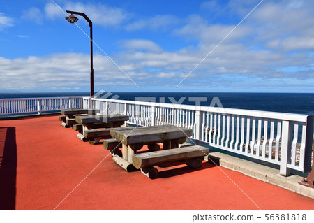 Shooting summer landscape of Motowadai Kaihin Park in Otobe Town, Hokkaido 56381818