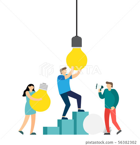 Teamwork to replace broken bulbs 56382302