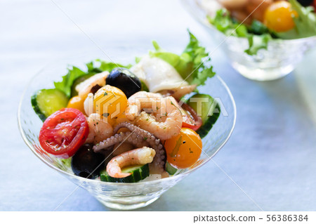 Seafood salad 56386384
