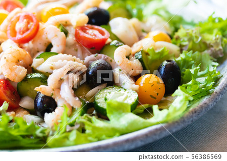 Seafood salad 56386569