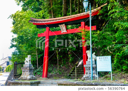 Narashi-mura, Yamanashi Devil Tenjin-sha Torii and guardian dog Narashi-mura, Yamanashi Devil Tenjin-sha Torii and guardian dog 56390764