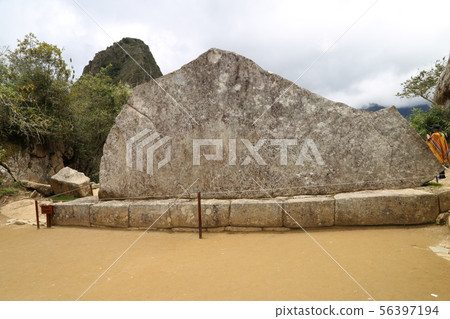 Sacred stone Machu Picchu ruins Sacred stone Machu Picchu ruins 56397194