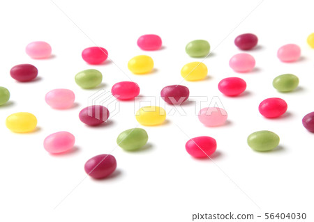 Colorful gummy jelly candy candy white background Colorful gummy jelly candy candy white background 56404030