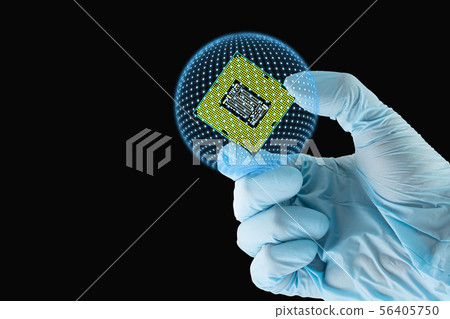 Someone's hands is carrying a CPU computer. 56405750