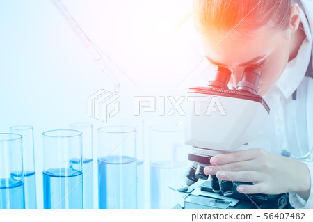 Science research lap chemical test drop background Science research lap chemical test drop background 56407482