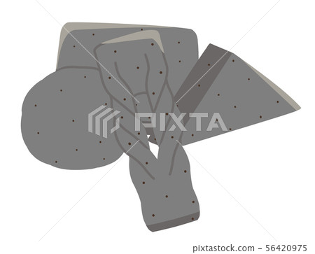 Illustration without main line of 4 types of konjac 56420975