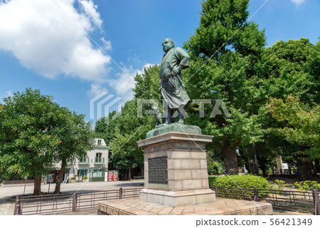 東京台東區上野公園的Saigo Takamori雕像 東京台東區上野公園的Saigo Takamori雕像 56421349