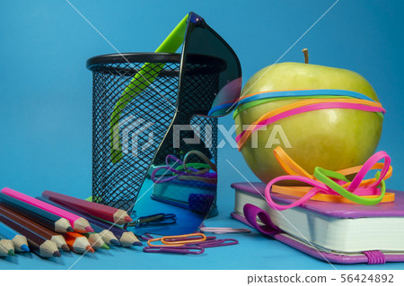 Back to school concept with pile of books Back to school concept with pile of books 56424892