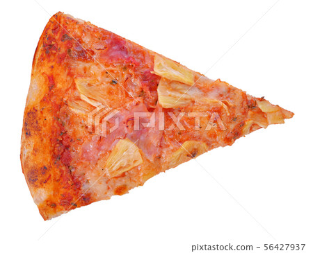 Hawaiian Pizza isolated on a white background. 56427937