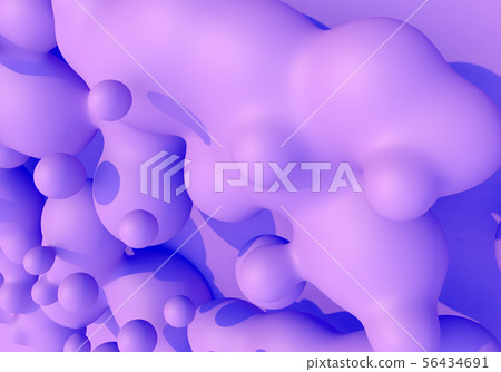 Abstract background with pink and blue liquid drops. 3D illustration Abstract background with pink and blue liquid drops. 3D illustration 56434691