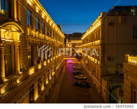 老city_Baku_Azerbaijan的夜視圖 56435093