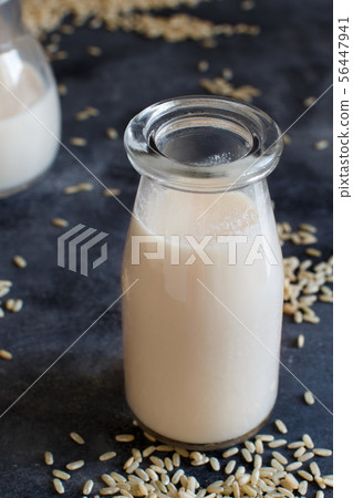 Vegan rice milk, non dairy alternative milk 56447941