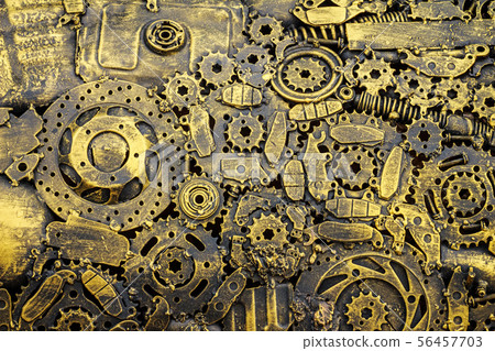 Background metal vintage machinery. Background metal vintage machinery. 56457703