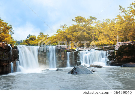 Tat Ton waterfall in Tat-Ton national park in Tat Ton waterfall in Tat-Ton national park in 56459040