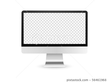 Computer display with blank screen. PC monitor Computer display with blank screen. PC monitor 56461968