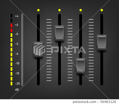 Sound mixer controller. Vector sound mixer 56463126