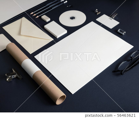 Blank stationery template 56463621