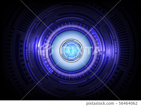 Eye blue abstract technology background. Eye blue abstract technology background. 56464062