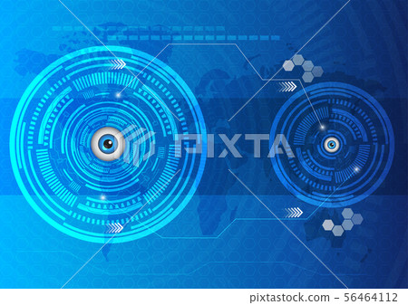 Eyes abstract technology innovation template Eyes abstract technology innovation template 56464112