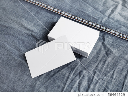 White business cards 56464329