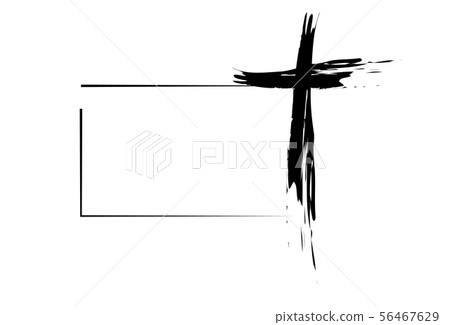 Hand drawn christian cross  56467629