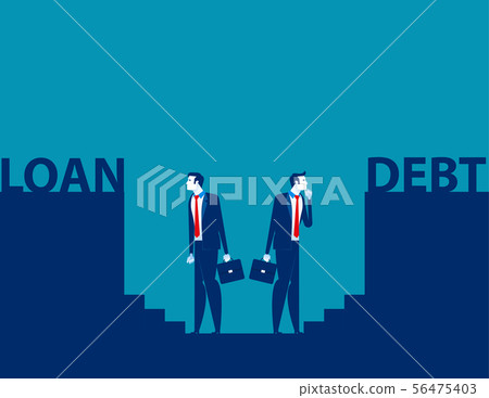 Risks of doing business. Concept business vector 56475403