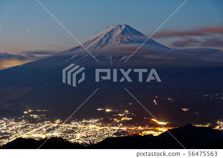 Fuji of the dawn seen from Mitsubashi 56475563