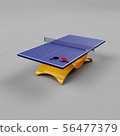 3D_Table網球桌＆球拍＆球 56477379