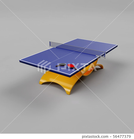 3D_Table網球桌&球拍&球 3D_Table網球桌&球拍&球 56477379