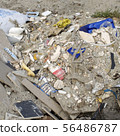 Garbage on the outskirts of the city.  56486787