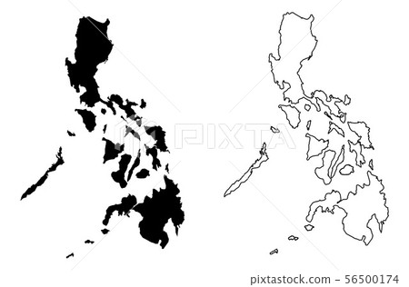 Simple (only sharp corners) map of Philippines Simple (only sharp corners) map of Philippines 56500174