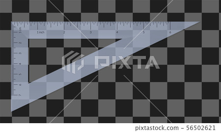 Plastic isosceles triangle with metric and Plastic isosceles triangle with metric and 56502621