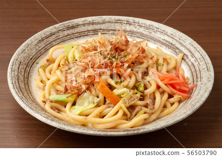 Grilled udon with soy sauce Grilled udon with soy sauce 56503790