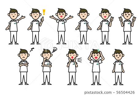 Male nurse pose collection 56504426