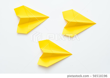 business direction strategy yellow paper airplanes 56518196