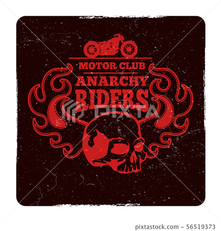 Motorbike club vintage grunge vector embem Motorbike club vintage grunge vector embem 56519373