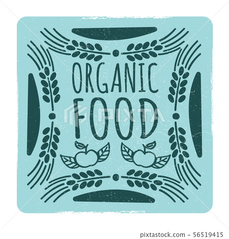 Organic food vintage banner Organic food vintage banner 56519415