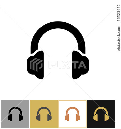 Headphones icon, headphone audio symbol 56523452