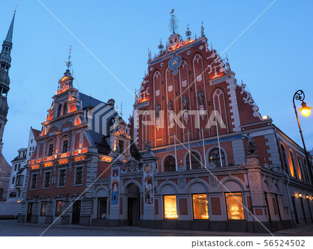 Latvia Riga, Blackhead Hall, Town Hall Square, St. Peter's Church / Riga, Latvia Latvia Riga, Blackhead Hall, Town Hall Square, St. Peter's Church / Riga, Latvia 56524502