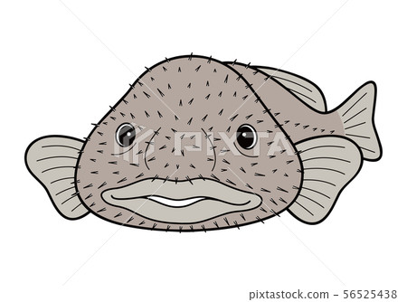 Blob fish stock vector. Illustration of deep, clipart - 89120385