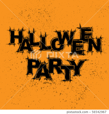 Halloween grunge text background - Stock Illustration [56542967] - PIXTA