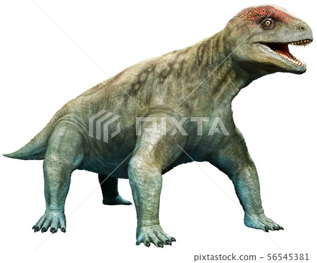 Criocephalosaurus from the Permian 3D illustration 56545381