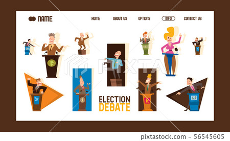 Election debate banner vector illustration.... - Stock Illustration ...
