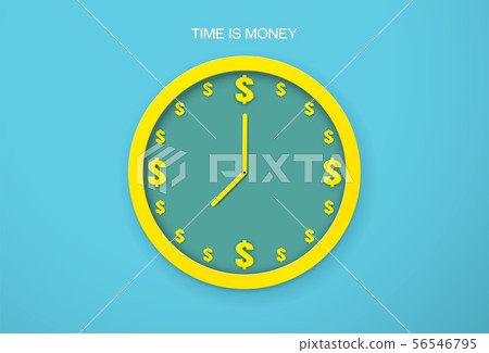 The clock time is money business time The clock time is money business time 56546795