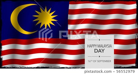 Malaysia happy day greeting card, banner vector illustration. Malaysia happy day greeting card, banner vector illustration. 56552979