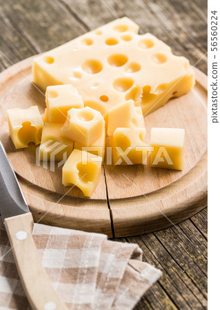 The cheese cubes. 56560224
